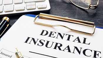 dental insurance form on table 